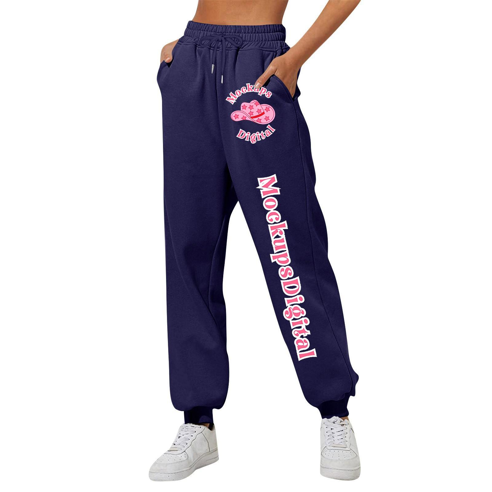 Женские повседневные модные спортивные штаны с мелким принтом повседневные брюки XXXL — фото 12