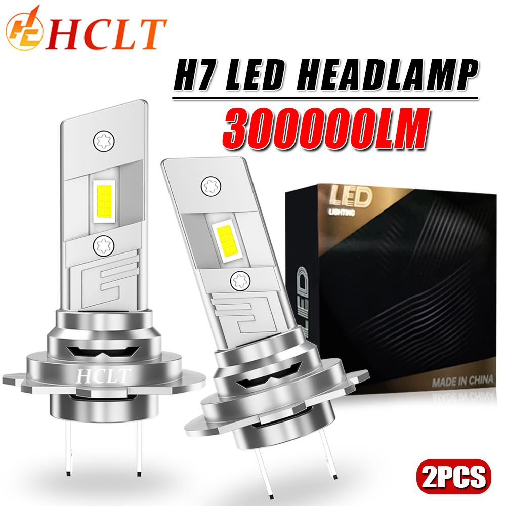 New H7 LED Plug And Play Headlight 300000LM 500W High Power Bulb CANBUS Wireless With Fan Auto Light 6000k 1:1 Halogen Headlamp