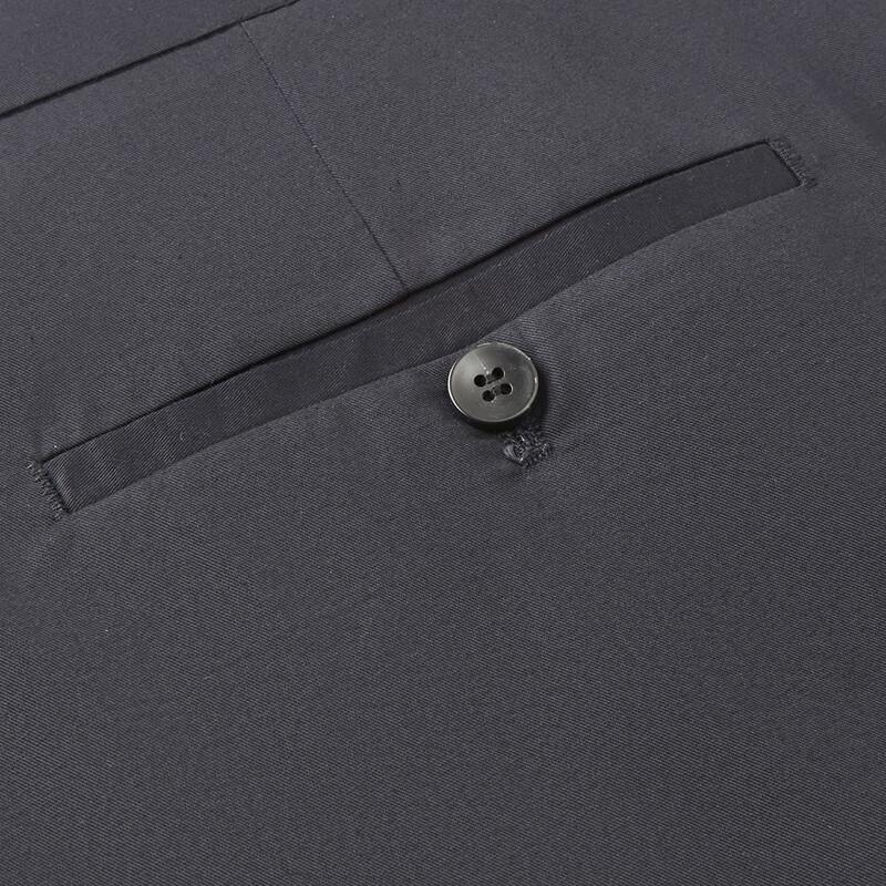 FIRS Men's Silk-Blend Straight Fit Business Casual Trousers