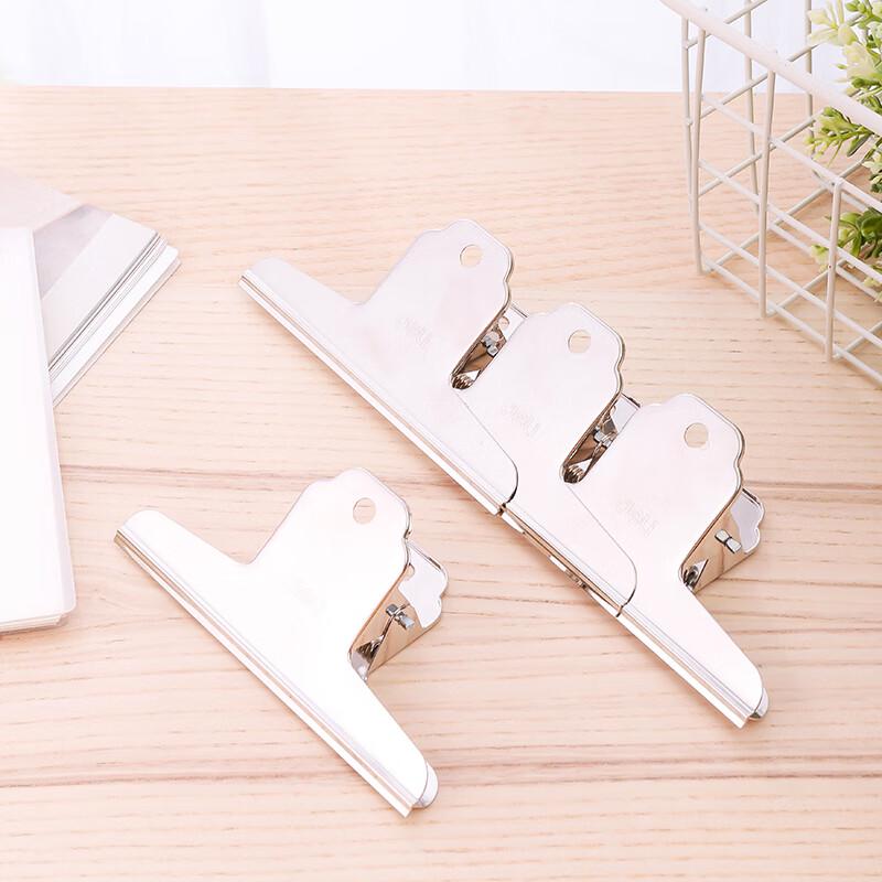 Deli 127mm Silver Metal Bulldog Clips
