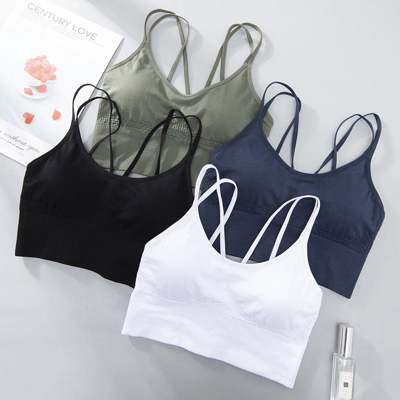 Beautiful Back No Steel Ring Sports Bra Quick-drying Shock-proof Running Fitness Sports Underwear Large Size Bra Women Vest