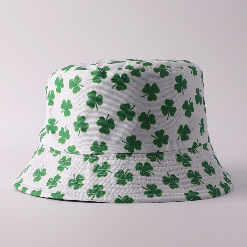 Digital printing small edge bucket hat spring and summer double-sided can wear outdoor sunshade basin hat spot