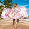 Pixel Style Anime Beach Towel Quick-drying Super Absorbent Suitable for Swimming Beach Vacation Pool Gym Summer Gift for Friends