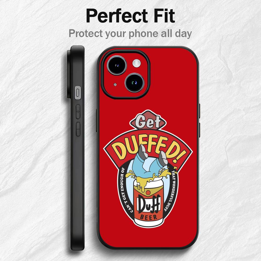 Unique Funny Duff Beer Phone Case For iPhone 17 16 15 14 13 12 PRO MAX PLUS Mini TPU Soft to Skin-friendly case
