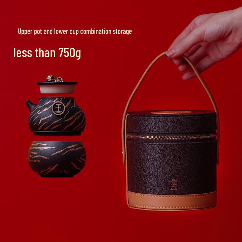 Edenus Zodiac Tiger Ceramic Travel Tea Set