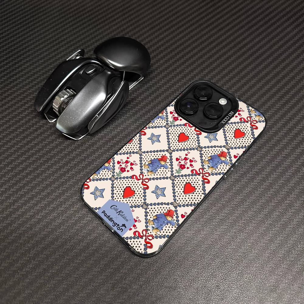 Cute P-Paddingtons Bear For IPhone 17 16 15 14 13 12 11 Pro Max Plus Matte Color Back Phone Cover