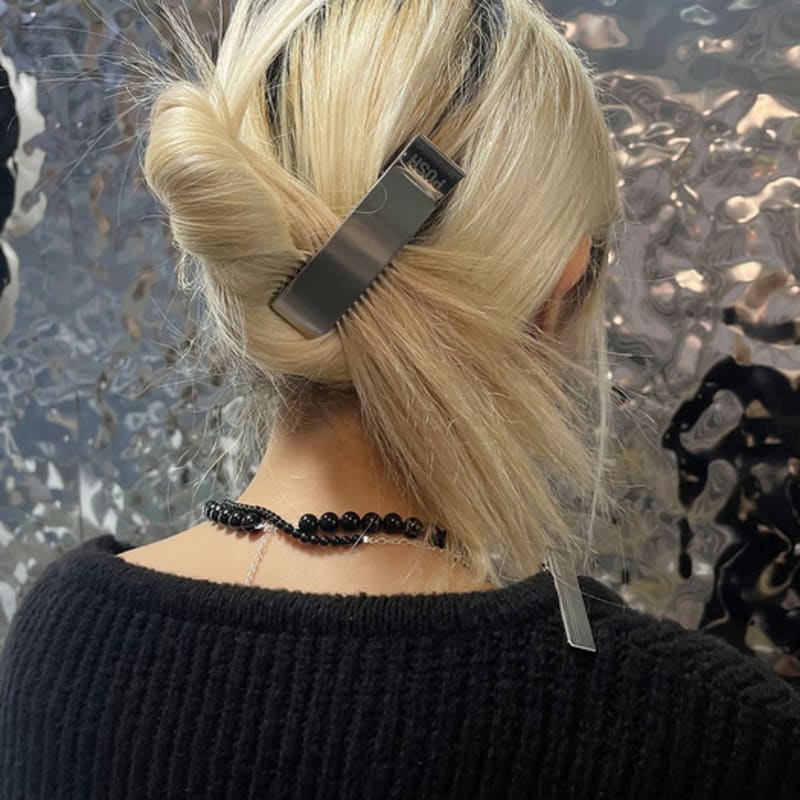 SENTIMENTS NO.291 [SILVER] HAIR PIN 2SET Push Pin Clip