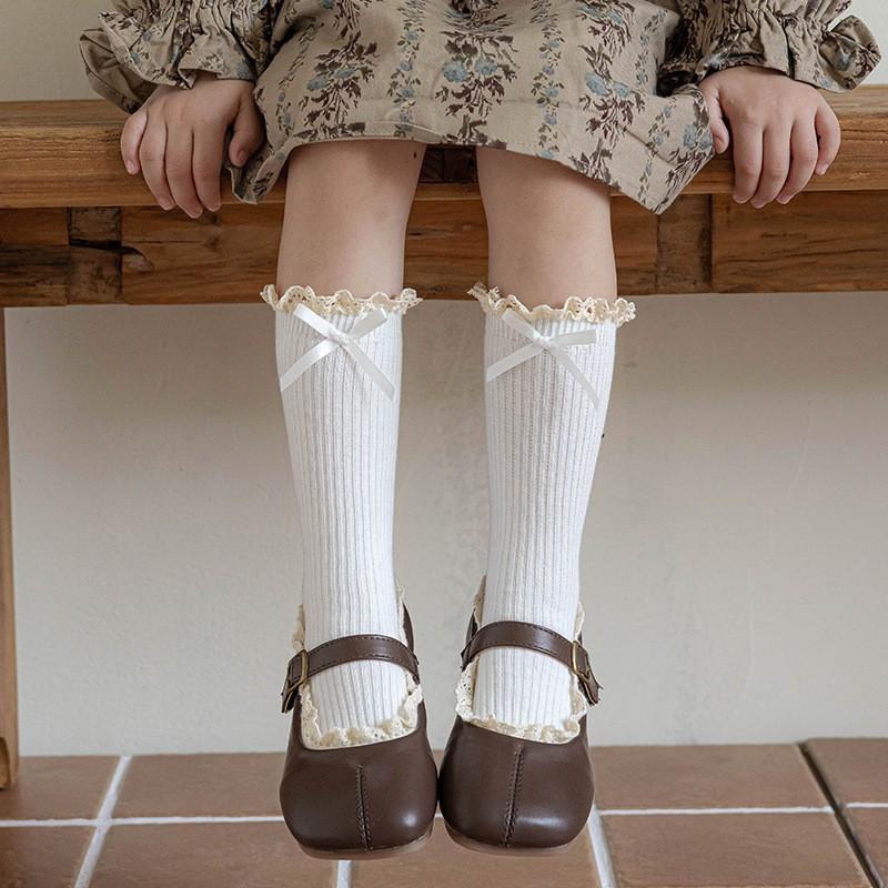 

Spring Embroidered Mittens For Girls One Size білий