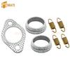 Auspuff Schalldämpfer Dichtung Dichtring Feder Überholungssatz für Polaris 01-14 Sportsman 400 450 500 Ranger 400 425 500 Scrambler 500 Hawkeye