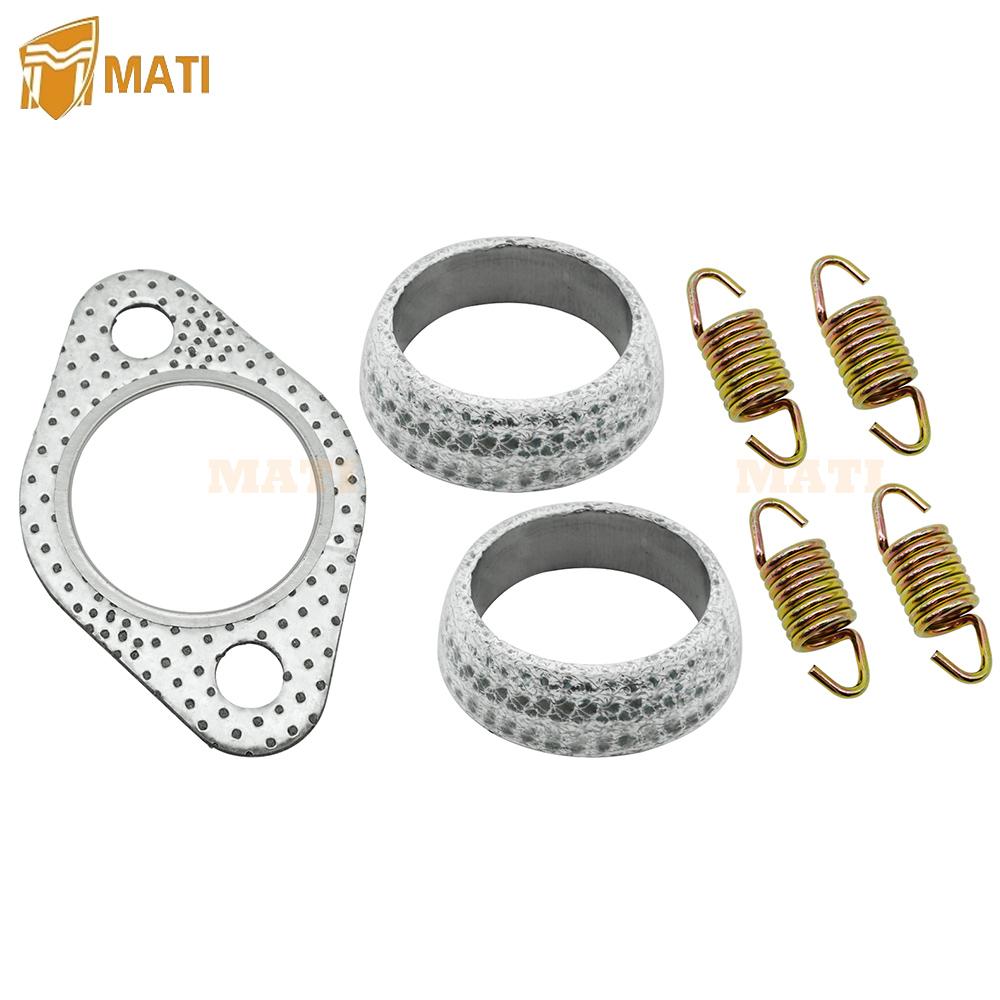 Auspuff Schalldämpfer Dichtung Dichtring Feder Überholungssatz für Polaris 01-14 Sportsman 400 450 500 Ranger 400 425 500 Scrambler 500 Hawkeye