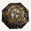Sun, Moon-themed, Eight-ribbed, Self-folding Umbrella Is Suitable for Everyday Outdoor Use and Is An Ideal Gift for Friends and Family, As A
