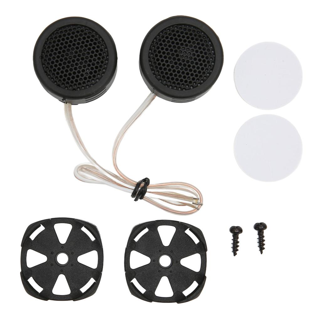 2 Pcs Car Tweeters 97dB 500W Dome Interior Stereo Audio Loudspeaker with Base for Sound System