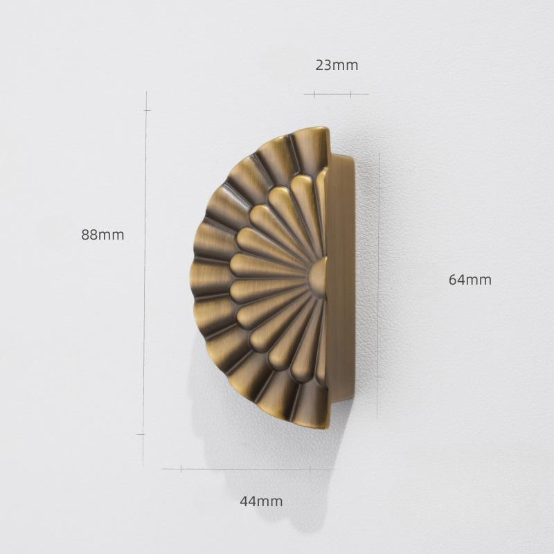 High-End Licht Luxus, Antikbronze Farbe, Halbkreisförmiger Griff, Schrank Schublade, Schranktürgriff, Französisch, Retro Gold, Kleiner Griff