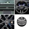 7Pcs ABC Car Fiber Style Car Logo For BMW G30 G31 G38 G11 G12 G20 G28 F10 F48 F49 G01 F20 F21 F22 Wheel Rim Decoration Cover