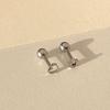 Women's Surgical Steel Slim Star Heart Piercing (Single)