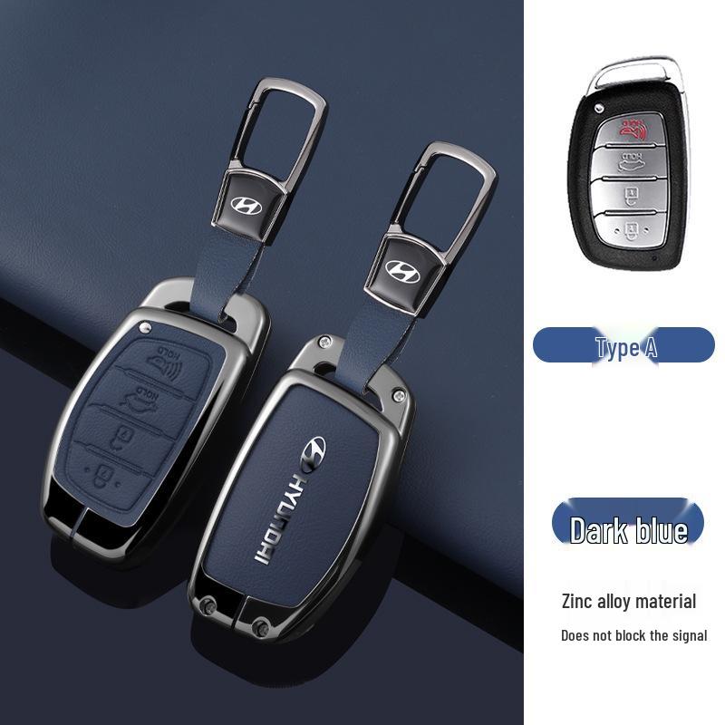 Key Cover Compatible with Beijing Hyundai Ix35, Elantra, Festa, Verna, Ix25, Santa Fe - Premium Men's Bag Case