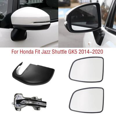 Auto Außenspiegel Untere Abdeckung Rückspiegel Blinker Licht Lampe Linse Glas Für Honda Fit Jazz Shuttle GK5 2014-