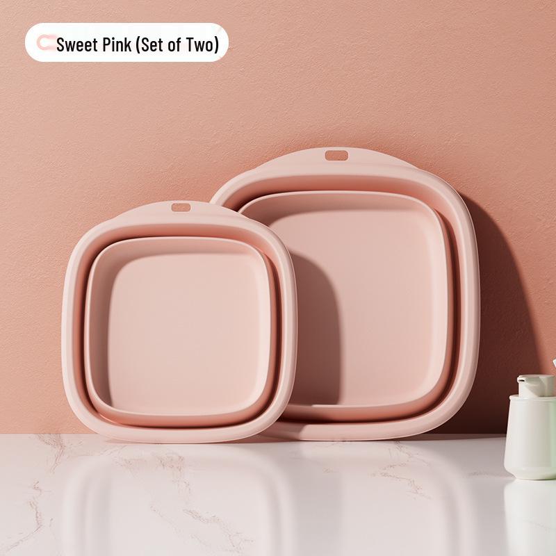 

Foldable Multi-Size Plastic Basin for Laundry, Travel, Dorms & Kids