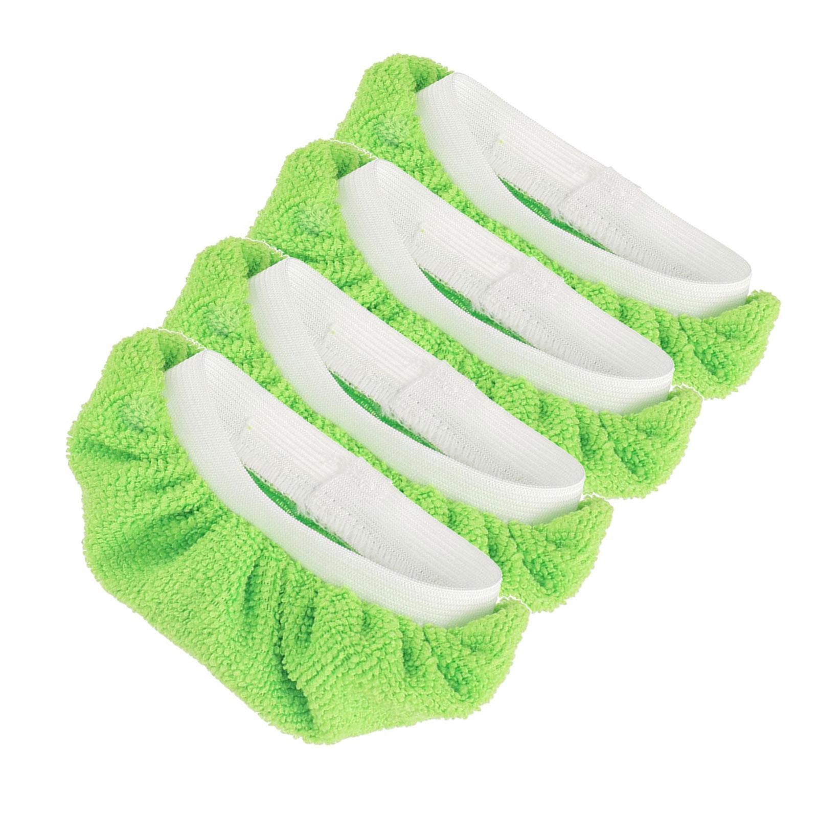 

Набор из 4 сменных насадок для паровой швабры для ручных пароочистителей. Моющиеся, многоразовые насадки из микрофибры. Легко устанавливаются. зелёный