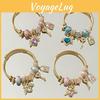 Stylish Love Heart Charm Wristband With Stainless Steel And Electroplating For Couples