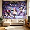 Custom Name Personalized Demon Hunters Kpop Print Tapestry, Wall Art Decor, Bedroom, Dorm, Apartment, LivingRoom, Party Backdrop, Gift for Birthday