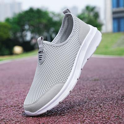 Fashion Zapatillas Hombre Super Light Comfortable Mesh Slip-On Men's Loafers Vulcanized Sock Shoes Non-Leather Casual Sneaker
