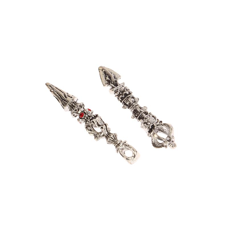 Alloy Vajra Pestle Feng Shui Ornament Buddhism Dorje Vajra Collection Buddha Instrument Home Decorations Antique Desk Decors