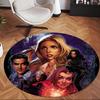 Buffy (5) Round Office Rug Decorative Floor Rug for Office Bedroom Living Room and Home Space