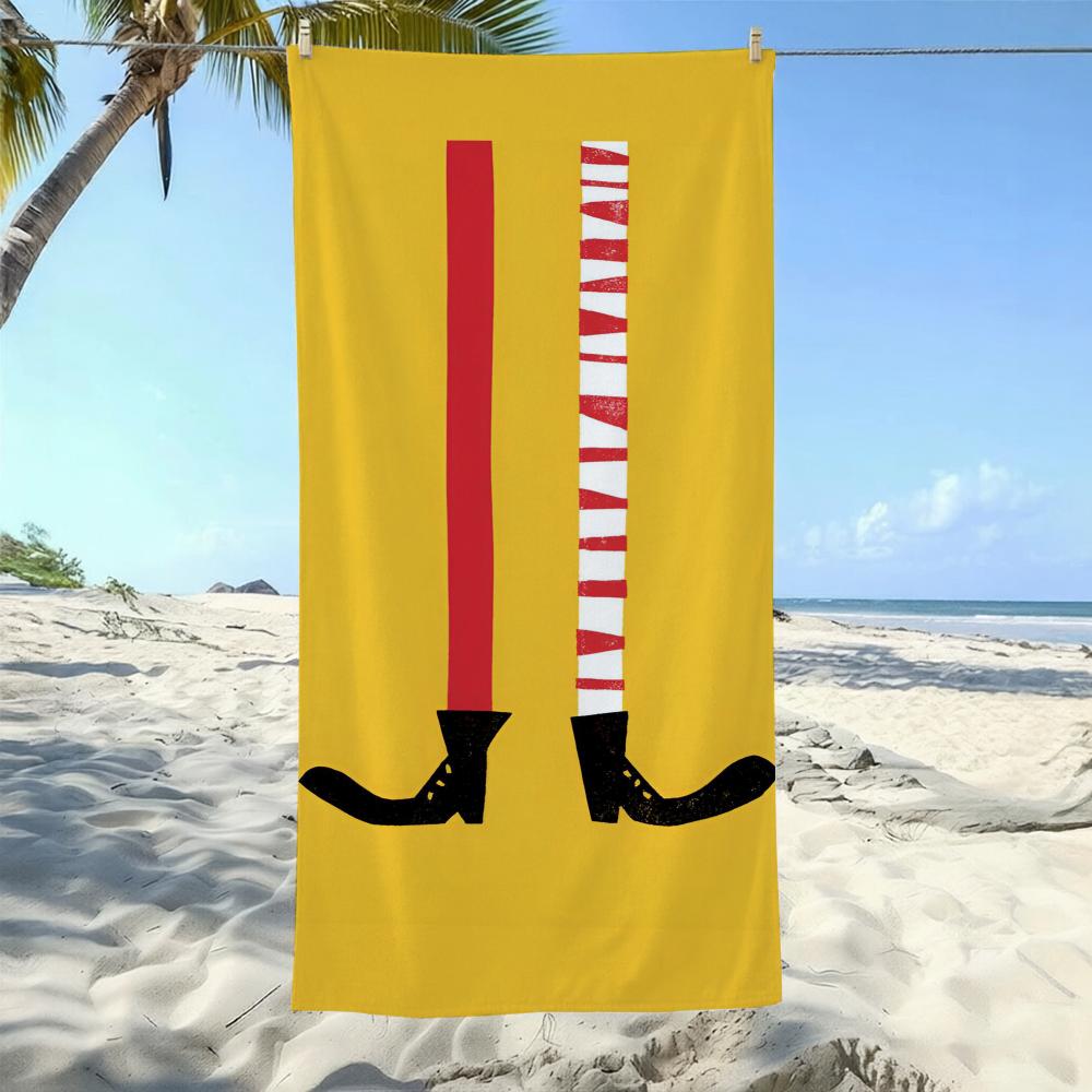 Asciugamano Classico P-Pippi Calzelunghe in Microfibra Ultra-Fine Asciugatura Rapida Assorbente, Asciugamano da Spiaggia per Vacanze al Mare e Nuoto