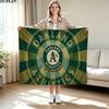 Oakland Athletics Druck Flanelldecke Hohe Qualität Warm Bequem Decke für Alle Jahreszeiten Perfekt für Geschenke Heimdekoration