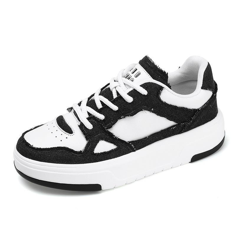 

Large size low-top lace-up platform shoes Korean version fashion men s sports and leisure shoes student outdoor trendy four-season shoes 39