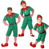 Children Adults Christmas Elf Costumes, Santa Claus Costume Sets, Green Elves, Halloween Cosplay Products
