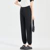Summer Maternity Ice Silk Joggers - Quick-Dry, Lightweight, Cropped Sports Pants with Drawstring.