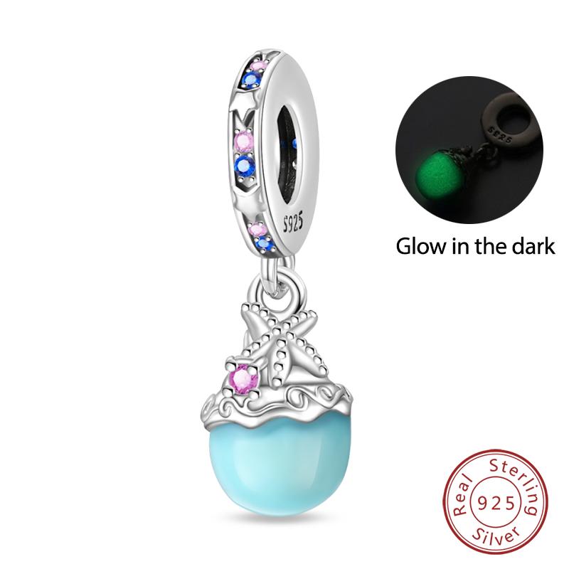 New Copper Ocean Series Mermaids Shell Charms Beads Fit Qikaola Original Bracelets Fine Birthday Diy Jewelry