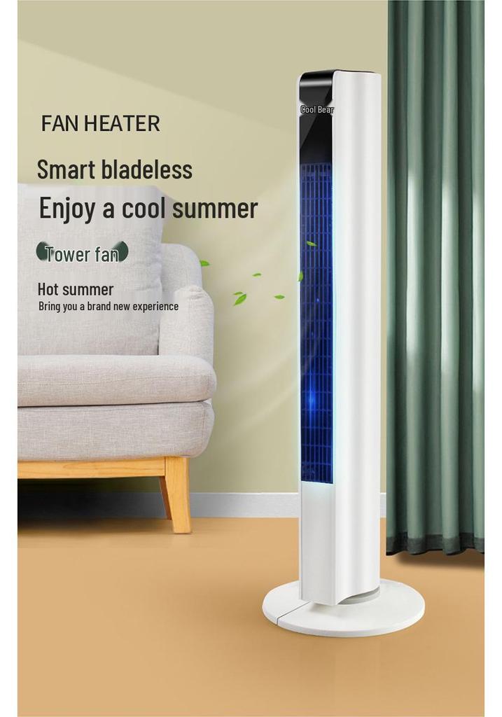 Bladeless Oscillating Tower Fan: Cross-Border Electric Fan for Home and Office