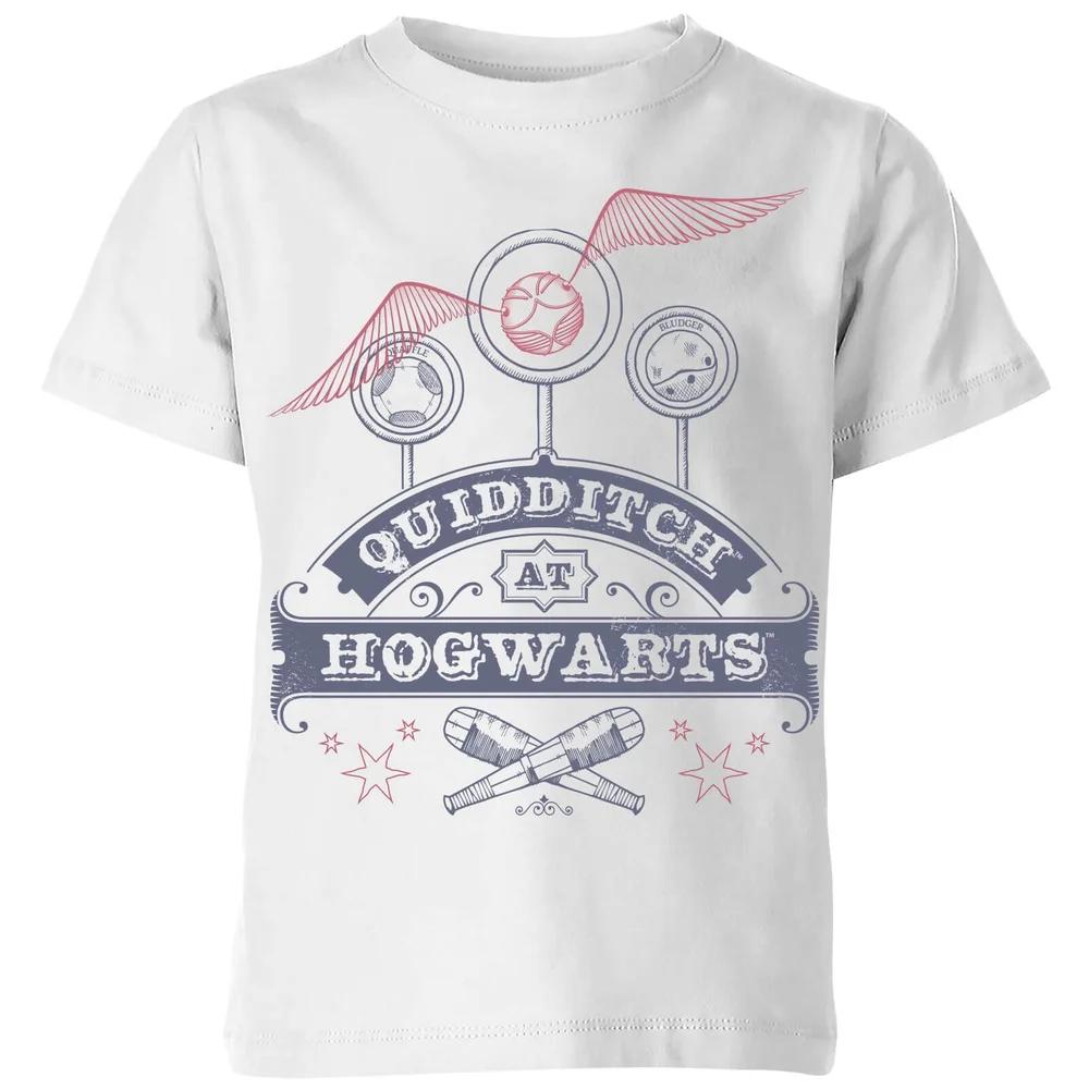 Harry Potter Quidditch At Hogwarts Kids  T-Shirt - White - 3-4 Years 150