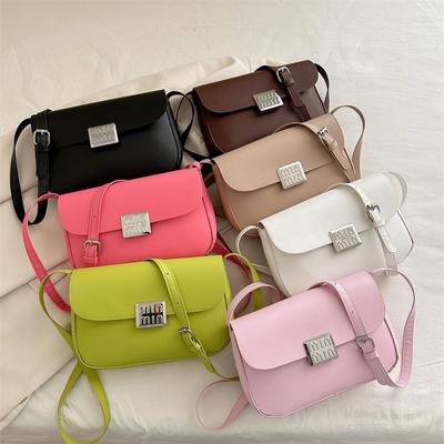 Einfache Taschen für Damen Modetrend Damenhandtaschen Neue Hochwertige Kleine Quadratische Tasche Temperament Ein Schulter Lässig Umhängetasche