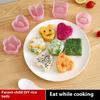 Cartoon Triangular Sushi Kit - 1Set Maker Sushi Mold Onigiri Rice Ball Food Press Japanese DIY Tools for Kitchen Bento