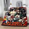 My Hero Academia Cartoon Warm Flannel Blanket Soft Comfortable Home Travel Blanket Birthday Gift Idea for Anime Fans