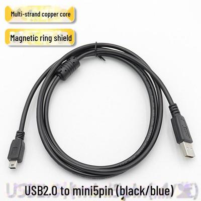 Cavo dati e ricarica V3 USB2.0 a Mini 5 pin in rame a 4 core per fotocamere, dispositivi MP3/MP4