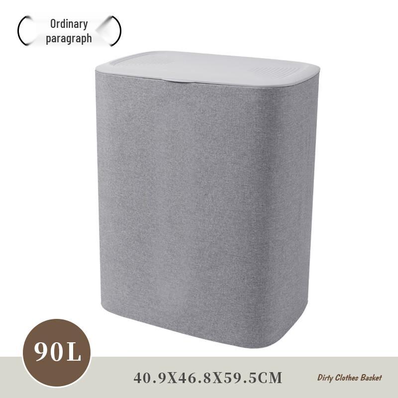 Складная тканевая корзина для белья с крышкой