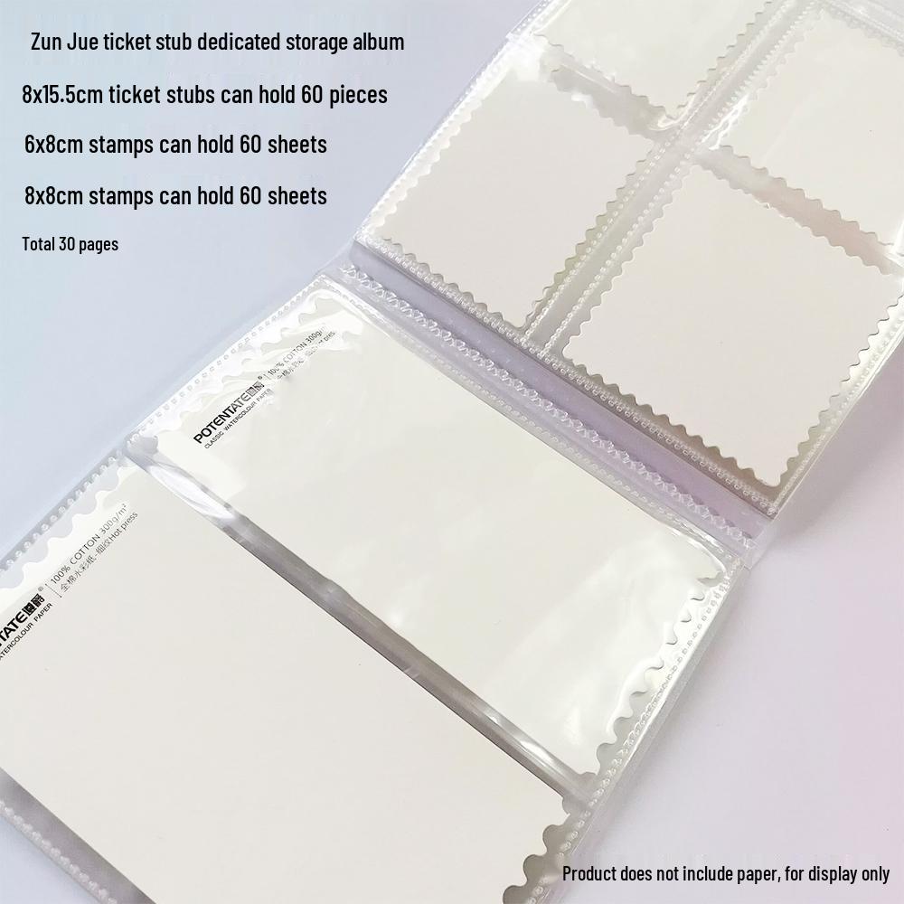 Double-Layer Transparent Artwork Album for Watercolor Illustrations & Photos