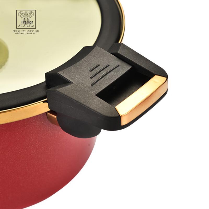 Huoxiang Sapphire Enamel Micro-Pressure Soup Pot