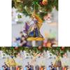 Delightful Cinderella Snow White Ariel Belle Rapunzel Acrylic Pendant Ornaments Xmas Tree Decor