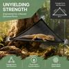 2pcs Nylon Lizard Hammock Black Lizard Hanging Bed Portable Reptile Hammock  Terrarium Use