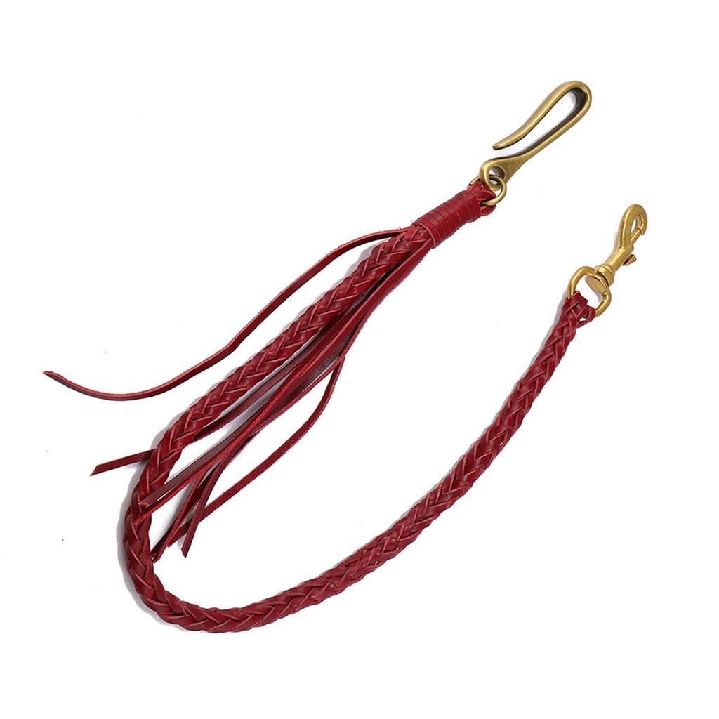Vintage Braided Leather Tassel Pant Chain Leather Tassels Chain Elegant Pants Accessory for Pants Enhances Any Outfits