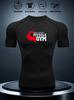 Mens White Compression Short Sleeve T-Shirt Red 4 Muscle Gym Graphic Quick Dry High Elasticity Breathable Workout And Athletic Top