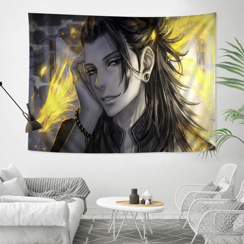 Jujutsu Kaisen Gojo  Geto Tapestry BL Anime Character Print Sky Background Wall Hanging for Otaku Bedroom  Anime Fans Decor