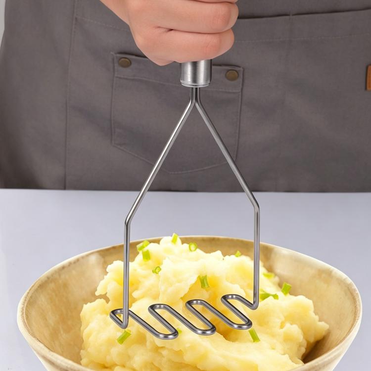 Stainless Steel Potato Masher LsCook Wavy