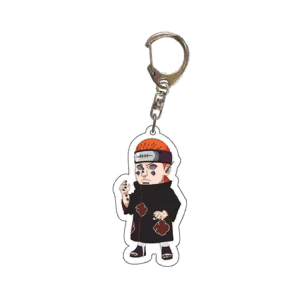 Llavero acrílico de Anime Naruto, accesorio, llavero de dibujos animados de Uzumaki Naruto